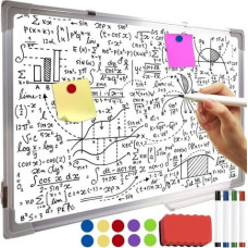 Ruhhy Magnetiskā tāfele DRY-ERASE 60x40+aksesuāri 24325 [A]