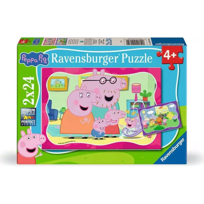 Ravensburger Puzle 2x24 gab. Peppa