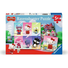 Ravensburger Puzle 3x49 gab. Hello Kitty