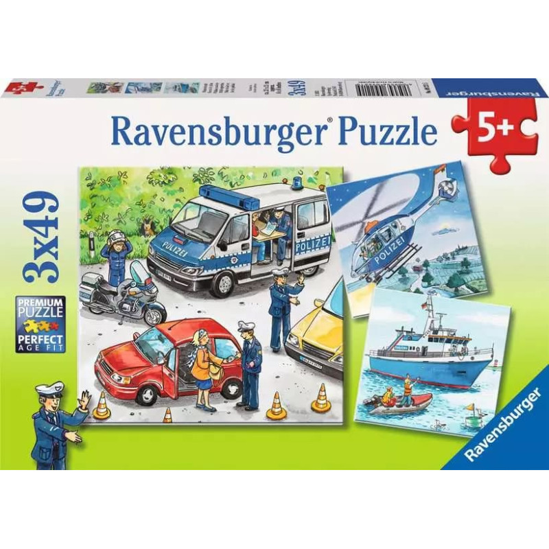 Ravensburger Puzle 3x49 gab. Glāb&scaron;anas dienests