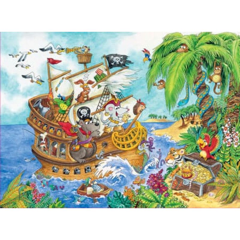 Ravensburger Puzle 100 gab. Pirāti