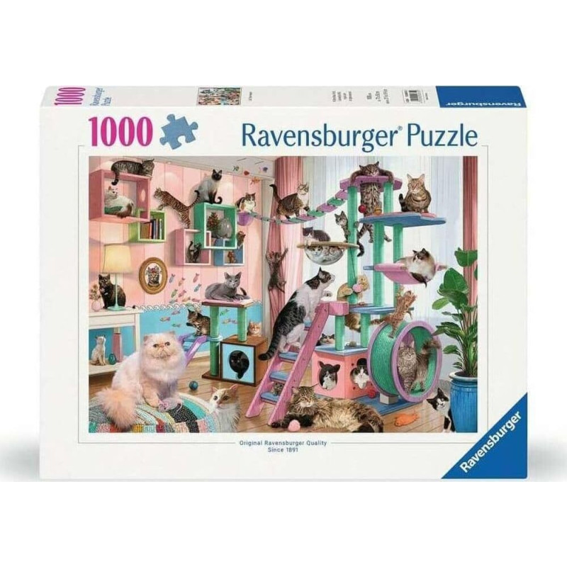 Ravensburger Puzle 1000 Kaķu koku paradīze