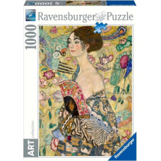 Ravensburger Puzle 1000 Klimts: Dāma ar vēdekli