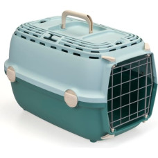 Stefanplast Transportē&scaron;anas būris Horizon 1 ar metāla durvīm 48x32x30cm gai&scaron;i zaļ&scaron;/zaļ&scaron;