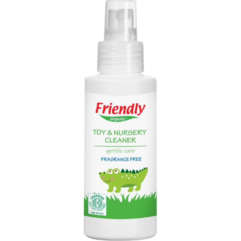 Friendly Organic Bezsmaržas rotaļlietu un bērnistabas tīrī&scaron;anas līdzeklis ar alveju, 100 ml