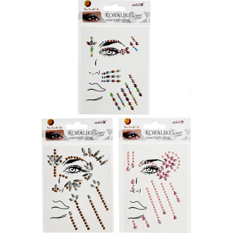 DŻETY KRYSZTAŁKI SAMOPRZYLEPNE DO CIAŁA