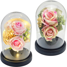 WIECZNY KWIAT BUKIET RÓŻ PODŚWIETLANY