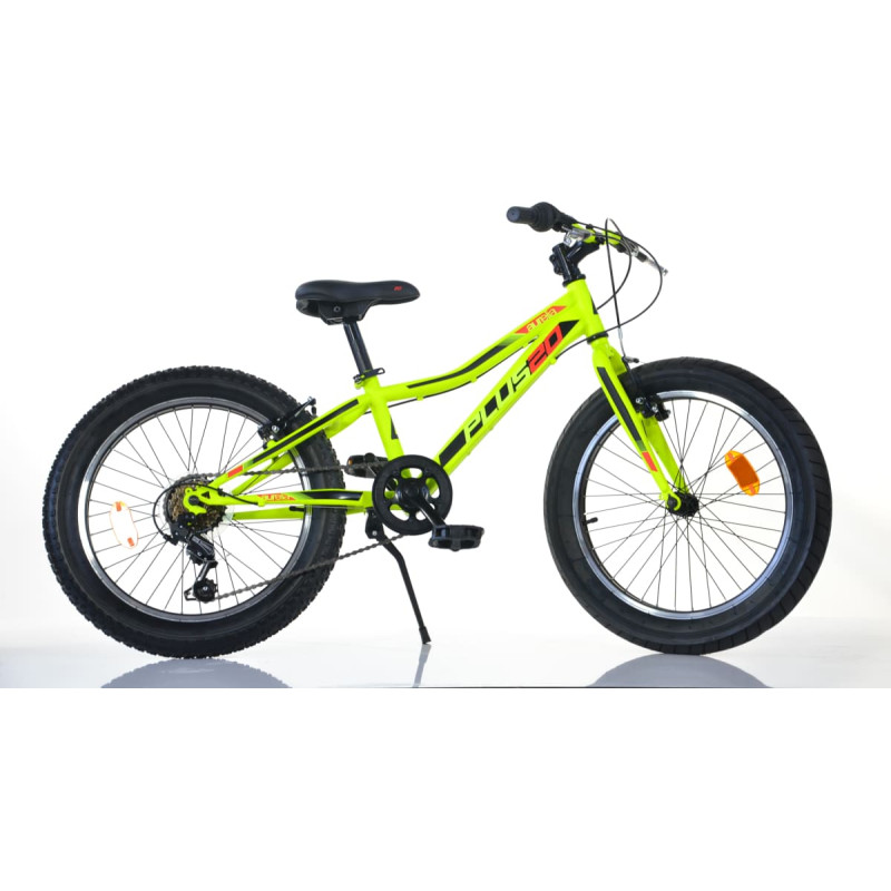 Dino Bikes Bērnu velosipēds 20'' ''PLUS'', zaļš/melns, 6 ātrumi