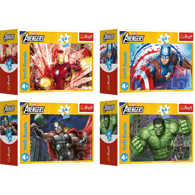 Trefl AVENGERS Mini puzle, 54 gab.