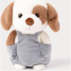 Teddykompaniet mīksta rotaļlieta Dog with Dungarees White