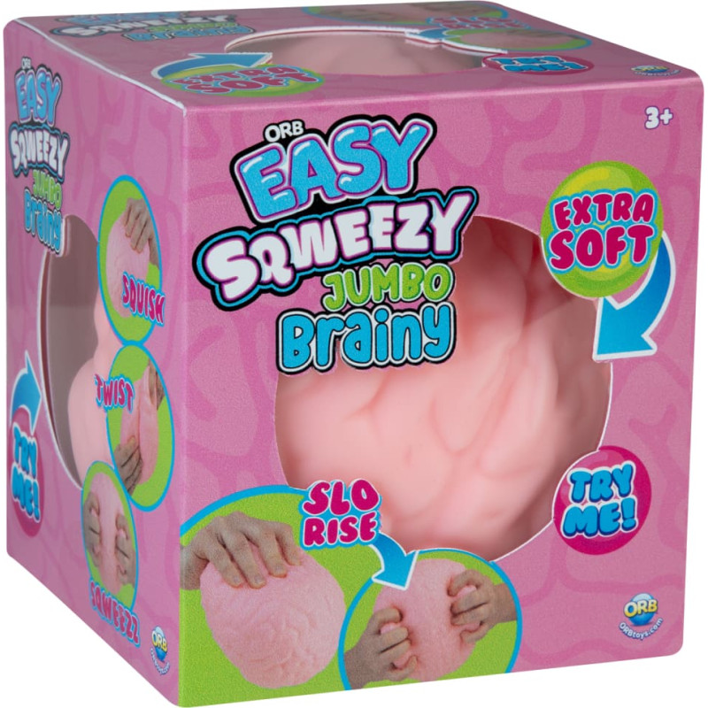 ORB Anti-stresa rotaļlieta rotaļu smadzenes Easy Sqweezy Jumbo Brainy