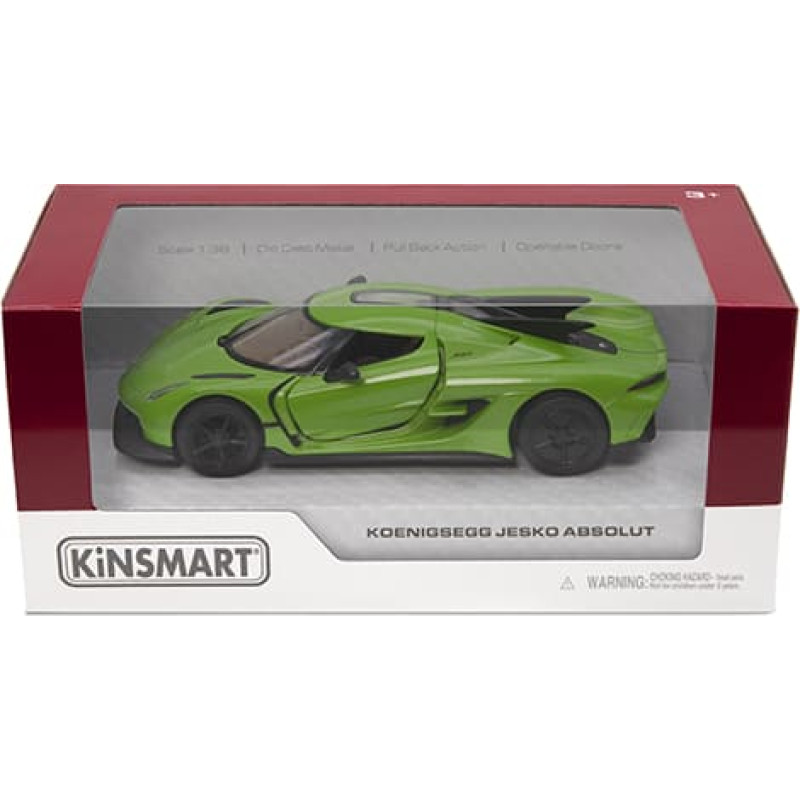 Kinsmart Miniatūrais modelis - Koenigsegg Jesko Absolut, izmērs 1:36