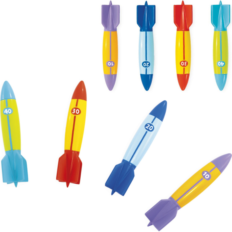 RAKIETY DO NURKOWANIA 4 SZTUKI