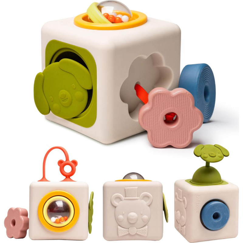 Taf Toys attīsto&scaron;ā rotaļlieta Peek & Play Cube