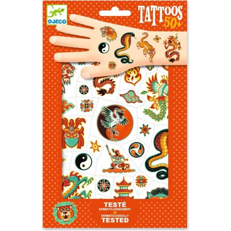 Djeco Tetovējumi - Cīņas māksla (50+ tetovējumu)