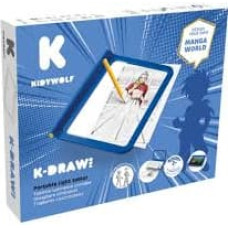 Kidywolf izgaismota zīmē&scaron;anas plan&scaron;ete, zila, KIDYDRAW-PRO-BU