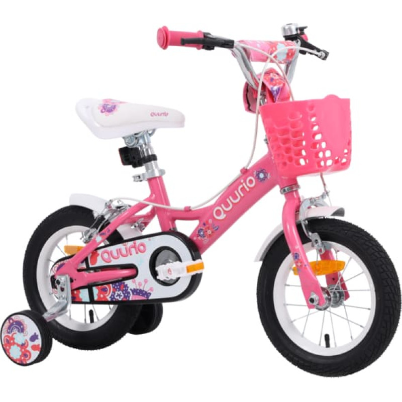 Quurio Bike bērnu velosipēds, izmērs 12”, rozā, J24Y019