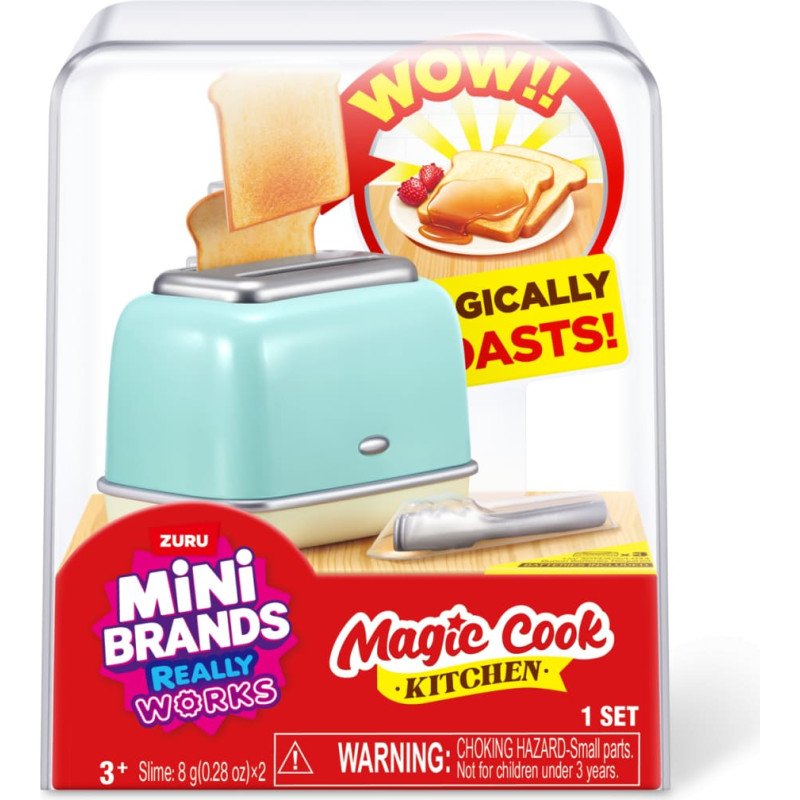 Minibrands MINI BRANDS miniatūru komplekts Magic Cook Kitchen, 1. sērija, sortiments., 77789UQ1