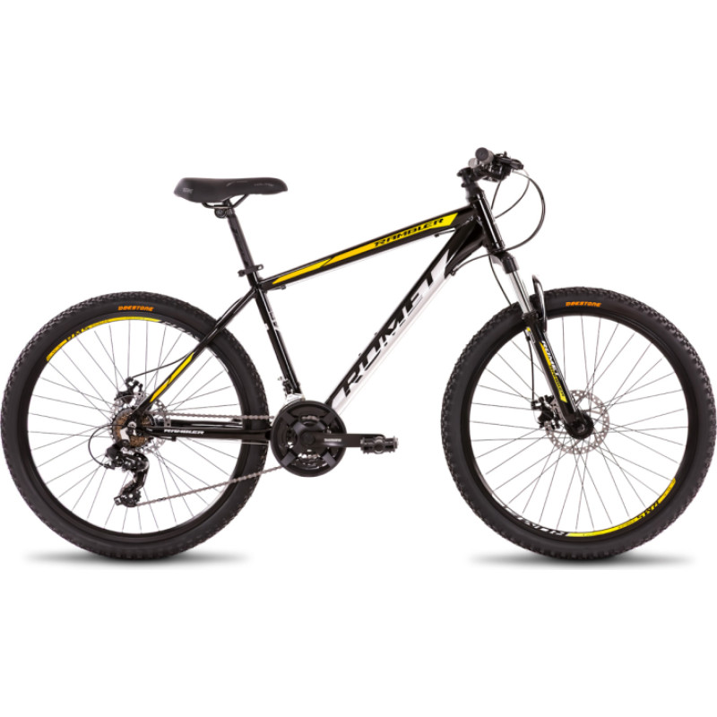 Romet Bērnu velosipēds ROMET Rambler R6.2, 26" 17" M, melns-dzeltens
