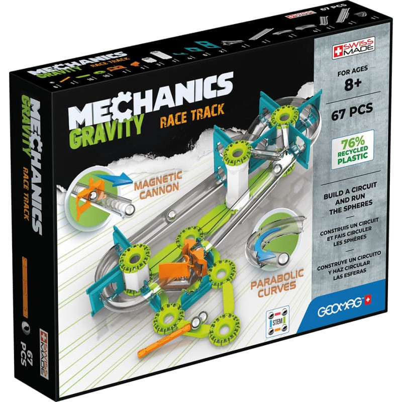 Geomag Magnētiskais konstruktors - Mehānika - Sacīk&scaron;u trase (67 gab.)