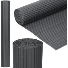 Springos PVC pārklājuma maskē&scaron;anas paklājiņ&scaron; 500x120 cm balkonam, terasei, žogam, tum&scaron;i pelēks