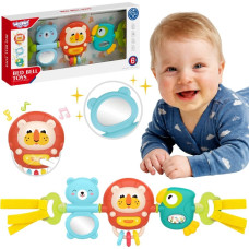 Woopie BABY Stroller Pendant Crib Sensory Playing Rattle Mirror 6m+