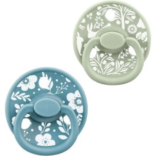 Mombella P01229 Smoczek uspokajający Grzybek Fancy 2-pak Nile Blue - Swamp