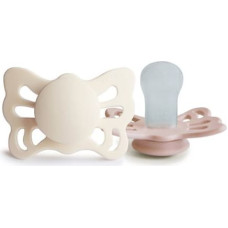 Frigg F100479 Butterfly Smoczek anatomiczny 2-pak silikon 0-6m Cream / Blush
