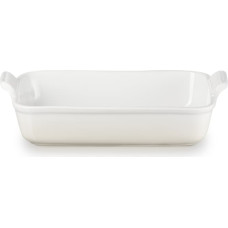 Le Creuset Cepamtrauks taisnstūra Heritage akmens masas 32x24cm / 4L balts