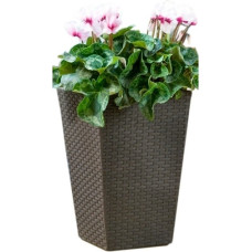 Keter Puķu pods Rattan Planter S 23,6L brūns