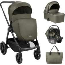 KIKKABOO rati 3-in-1 ar kulbu Modena Army Green