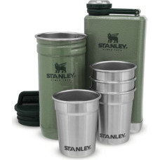 Stanley Dāvanu komplekts The Pre-Party Shot Glass + Flask Set, degvīna glāzītes 4gb 50mL un blašķe 0,23L zaļš