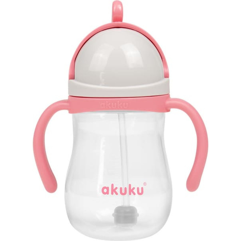 Akuku A0676 pudele ar salmiņu un svaru – rozā