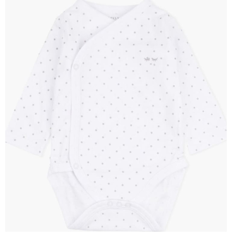 Livly Clothing Bodijs Livly Saturday Crossed Body, white/silver dots