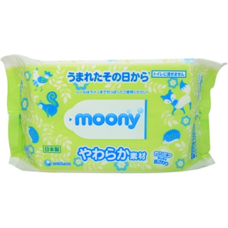 Moony Mitrās salvetes Moony 76 gab