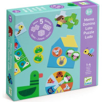 Djeco Izglītojo&scaron;o spēļu komplekts - Fermā (5 spēles)