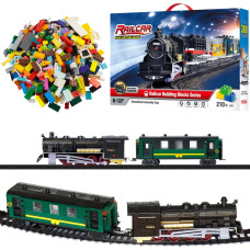 KOLEJKA WAGONY Z KLOCKÓW BATERIE +120 EL