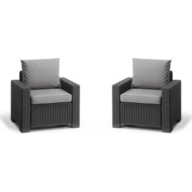 Keter Dārza krēsli 2gab. California pelēki