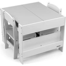 Milly Mally mēbeļu komplekts – galds un divi krēsliņi Sven Plus White