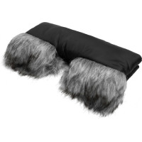 Sensillo muff with faux fur black 8540