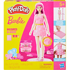 Hasbro Play Doh PLAY-DOH BARBIE игровой набор Барби Сердечки и причёски