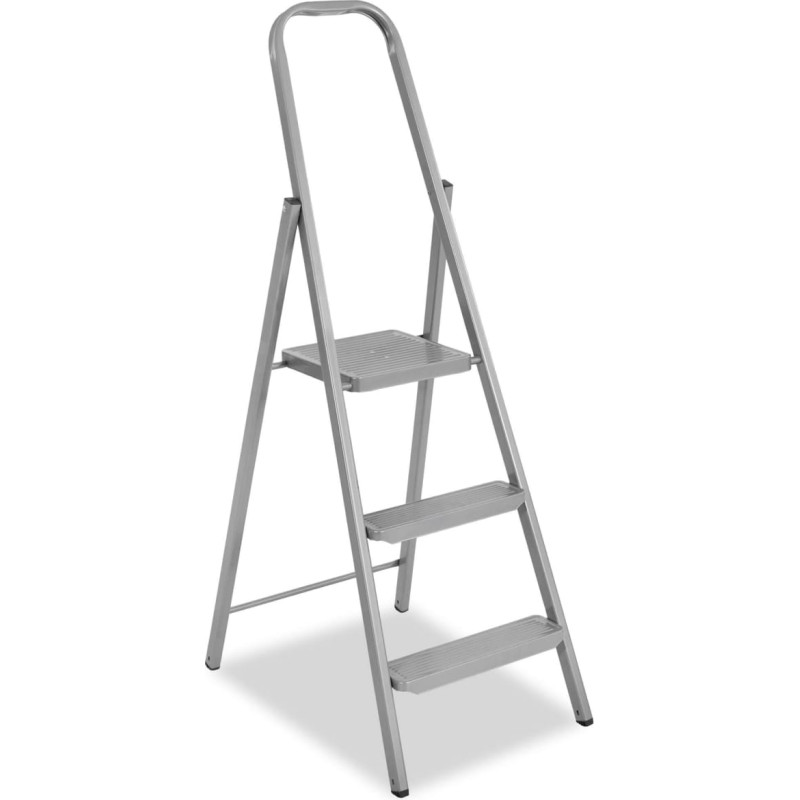 Springos Saliekamās kāpnes Springos LD0098 daudzfunkcionālas, augstums 123 cm, tērauda pakāpieni, 3 pakāpieni, līdz 150 kg, lieto&scaron;anai mājās