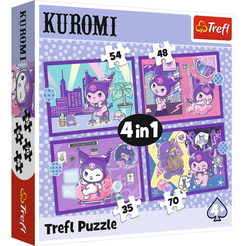 Trefl puslekomplekt Kuromi 4in1