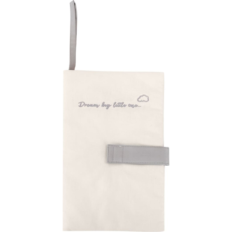 Diaper holder with embroidery Dream Big Beige