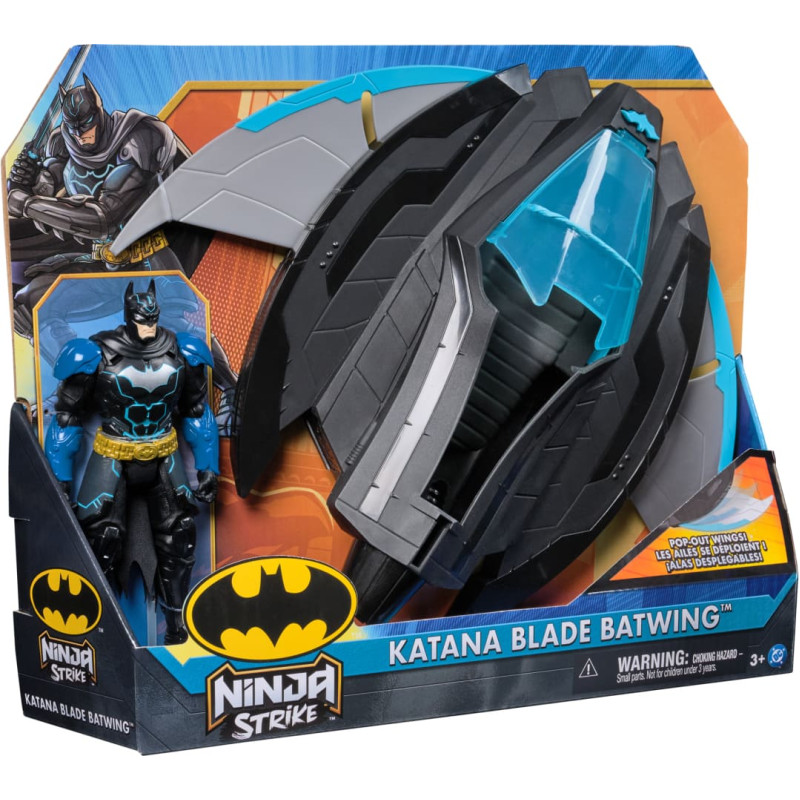 Batman BETMENA transportlīdzeklis ar 6 collu figūru Katana Blade Batwing, 6074110