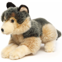 Uni-Toys Plī&scaron;a rotaļlieta Vilks, mazs, 21 cm