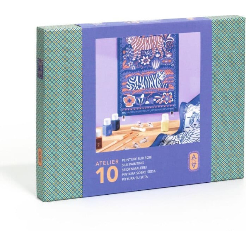 Djeco AGA - Rado&scaron;ā darbnīca 10 - Zīda apglezno&scaron;ana