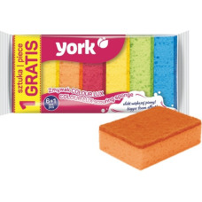 York Sūklis trauku mazgā&scaron;anai COLOUR LUX 6+1 gab.