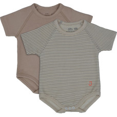 2-pack Growing body Bio Cotton 4Season 0-36m brown