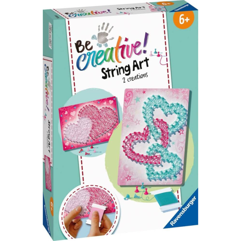 Ravensburger Rokdarbi &ndash; BeCreative String Art Hearts